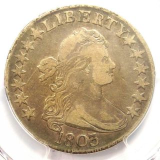1803 Draped Bust Half Dollar 50c - Pcgs Vf Details - Rare Certified Coin