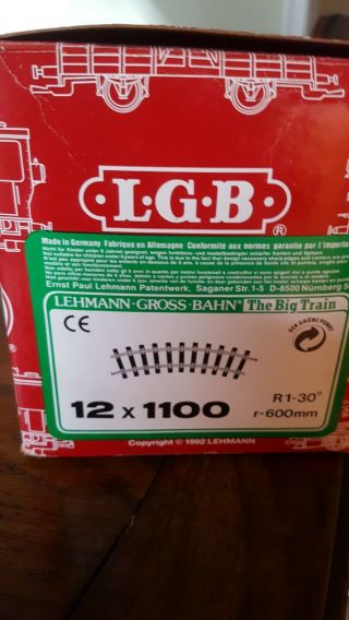 Lgb 1100 X 12 R1 - 30 R - 600mm Lehmann Gross Bahn Box Of 12 Curved Track