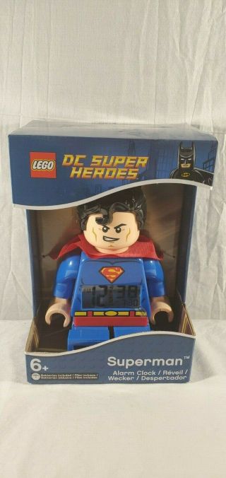 Lego Superman Dc Comics Heroes Light Up Digital Alarm Clock 9005701