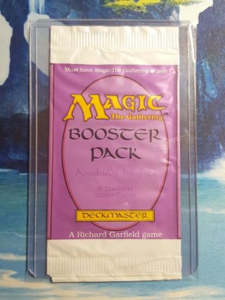 Arabian Nights Booster Pack Wrapper Mtg Magic The Gathering Empty Opened Arn