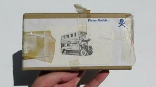 Ho Scale Pirate Models Closed Top Double Decker Bus White Metal Kit