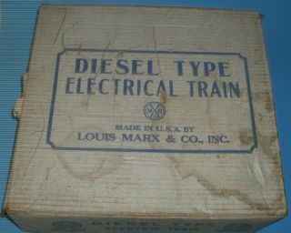 Marx O Gauge Diesel Train Set 1210 1
