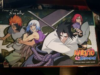 Official Naruto Bandai Playmat Ccg Tcg Sauske/team Snake