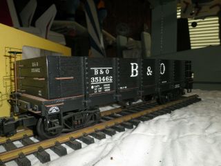 Aristocraft Trains - 81011 Wood Gondola Car - Baltimore&ohio G Scale
