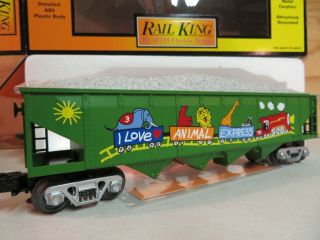 Mth Rail King Train I Love Toy Trains Limited Edition Hopper Car W/load 30 - 7554