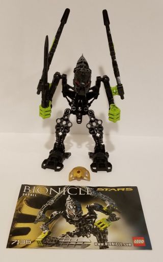 100 Complete And Retired Lego Bionicle Skrall Stars (7136) With Instructions