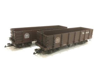 Bachmann G Gauge Set Of Two D & Rgw Gondolas With Different Road Numbers