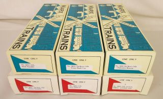 Marx 4161 Thru 4166 Assortment Of (6) Empty Boxes For Freight Cars - Ex.  Cond