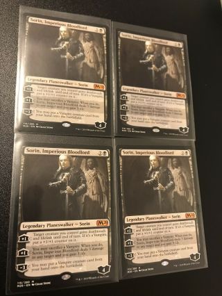 4x Sorin,  Imperious Bloodlord X4 Play Set Core Set 2020 Lp/nm