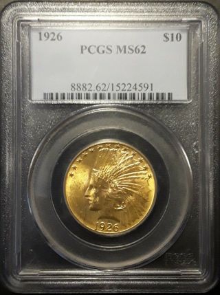 1926 Gold Eagle Indian Head Chocie Unc Pcgs Ms62 03059a