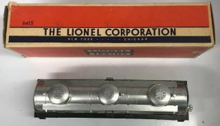 Vintage Lionel Post War Trains: No.  6415 Sunoco 3 - Dome Tank Car w/Box O Gauge 2
