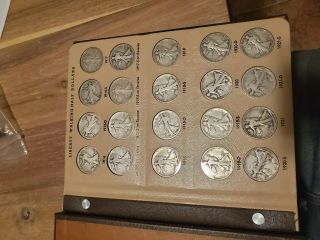 Complete Set Of Walking Liberty Half Dollars 1916 - 1947