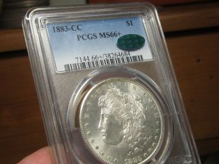 Special All White Cc 1883 - Cc Morgan Pcgs Ms - 66,  Pcgs & Cac Eye Appeal