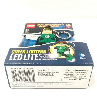 LEGO DC Universe Heroes Green Lantern Keychain w/ Light Collectible 3