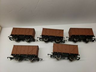 Oo/ho Scale 5 Hornby Box Wagons Fine Scale Wheels Post Usa