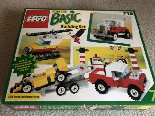 Lego Basic Building Set 715 - Open, .  Inside Packages
