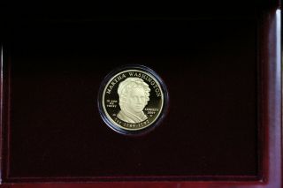 2007 - W First Spouse Gold Proof Coin Martha Washington 1/2 ounce.  9999 2
