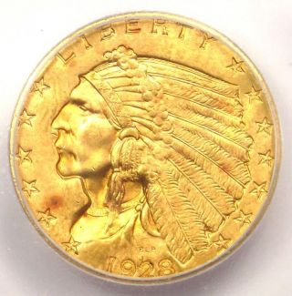 1928 Indian Gold Quarter Eagle $2.  50 Coin - Certified Icg Ms65 - $1,  660 Value