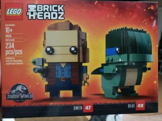 Lego Brickheadz Jurassic World Owen And Blue 41614 Retired Set