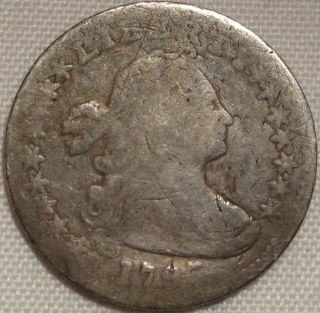 1797 16 Stars Draped Bust Half Dime About Good Lm - 3 R5 H10c Variety Coin