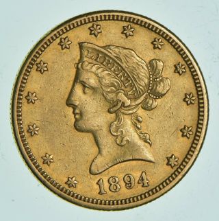 1894 - O $10.  00 Liberty Head Gold Eagle 4900
