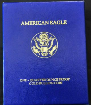 1996 Us One - Quarter Oz.  Proof American Eagle Gold Bullion Coin
