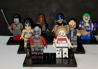 Suicide Squad Set Of 8 Minifigs Joker Harley Deadshot Building Toy