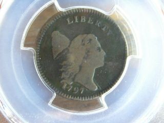 1797 Liberty Cap Half Cent Pcgs Fine Details Low Head - Plain Edge