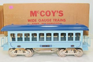 Mccoy Standard Gauge Blue Coach Passenger Car Kevan Ann 1969 11 - 25
