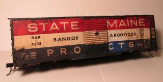 All Nation O Scale 2 Rail Bar State Of Maine 40 