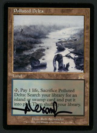 1x Polluted Delta Signed Mtg Onslaught - Kid Icarus -