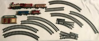 Bedford Falls 1989 Train Set W/ Tracks & Bedford Train Station - Parts / Display