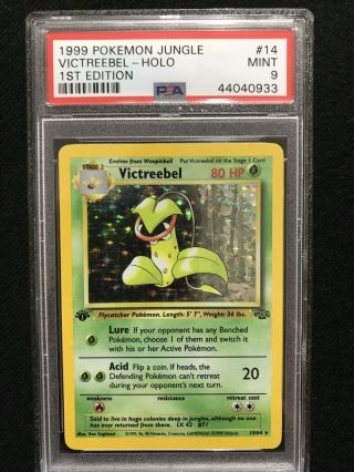 1999 Pokemon Jungle 1st Edition Victreebel Holo 14/64 Psa 9