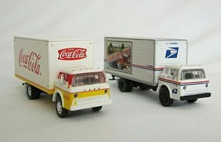 N Scale Athearn Delivery Trucks: Coca Cola & Postal Service