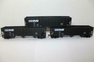Walthers Ho Scale Norfolk Southern Hoppers (3 Cars 131007/10/17) - No Loads
