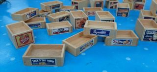 35 Wooden Advertising Crates For G Scale Or O Scale Trains Layouts Self N
