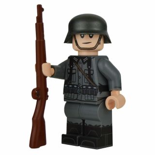 Lego Custom Ww2 German Rifleman Full Body Printing - - Brickarms Kar 98k