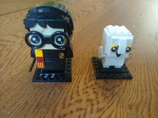 Barely Lego 41615 Harry Potter & Hedwig BrickHeadz 49 & 50 Complete Set 2