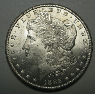 1885 - Cc Morgan Silver Dollar Grading Gem Bu Fresh Coin Priced Right C29
