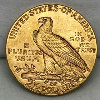 1914 - P U.  S.  $2.  5 DOLLAR INDIAN HEAD GOLD COIN - CHOICE MS/UNC.  2 2