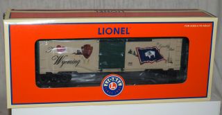 Lionel No.  6 - 29936 I Love Wyoming Boxcar - O Gauge