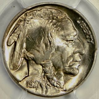 Cac Pcgs Ms66 1927 Buffalo Nickel