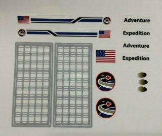 Custom Replacement Vinyl Stickers Lego 10213 10231 Space Shuttle Expedition