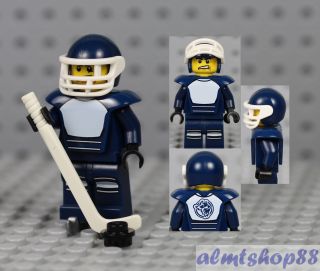 Lego Series 4 - Hockey Player Minifigure Stick Puck Nhl 8804 Collectible Minifig