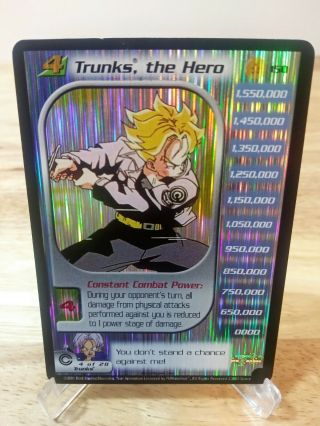 Dragon Ball Z Dbz Ccg Trunks,  The Hero 150 Foil Nm/lp Trunks Saga Score Card Ur