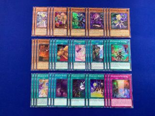 Yu - Gi - Oh Complete Witchcrafter Deck Golem Aruru Edel Haine Holiday Bystreet