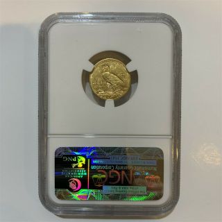 1914 - D $2.  50 Indian Head Quarter Eagle Gold Coin NGC MS62 2