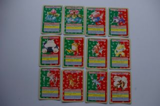 Pokemon Topsun No Number 1st Ed Blue 12cards