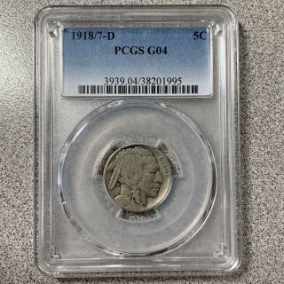 1918/7 - D Buffalo Nickel Pcgs G04