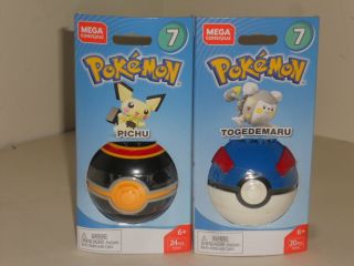 Mega Construx Pokemon Series 7 Togedemaru And Pichu From Fresh Display